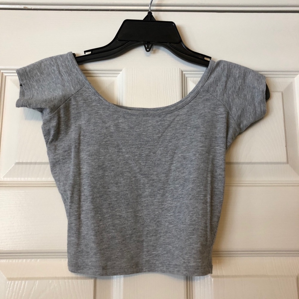 Wetseal gray crop top